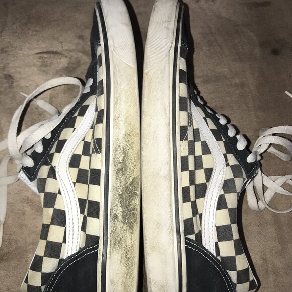 VANS Old Skool Checkerboard Lace Up Skate Shoes - Picture 8 of 9